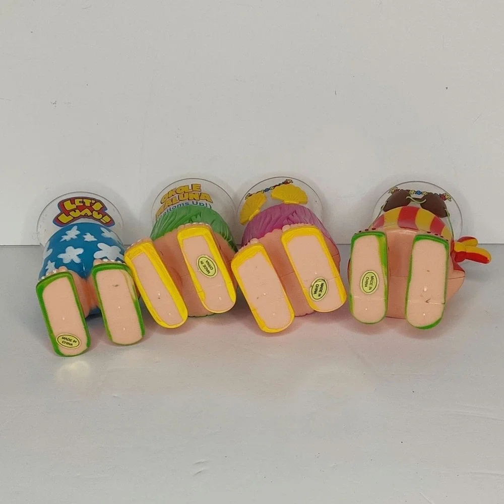Aloha Hawaiian Hula Girl and Board‎ Shorts Plastic Shot Glasses His and Hers Set